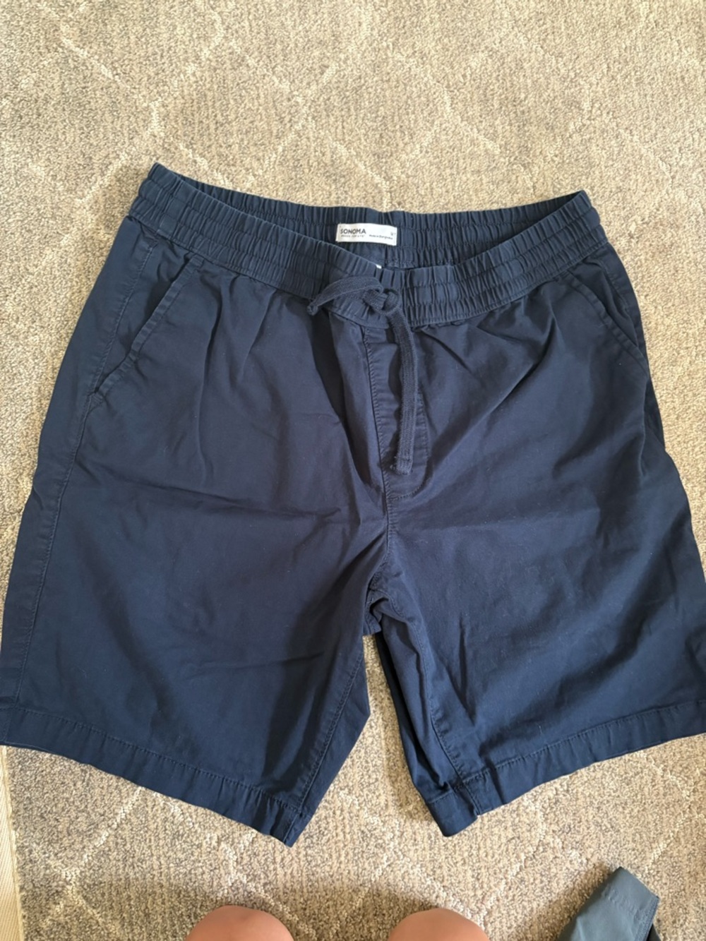 Sonoma Men's Navy Drawstring Casual Shorts